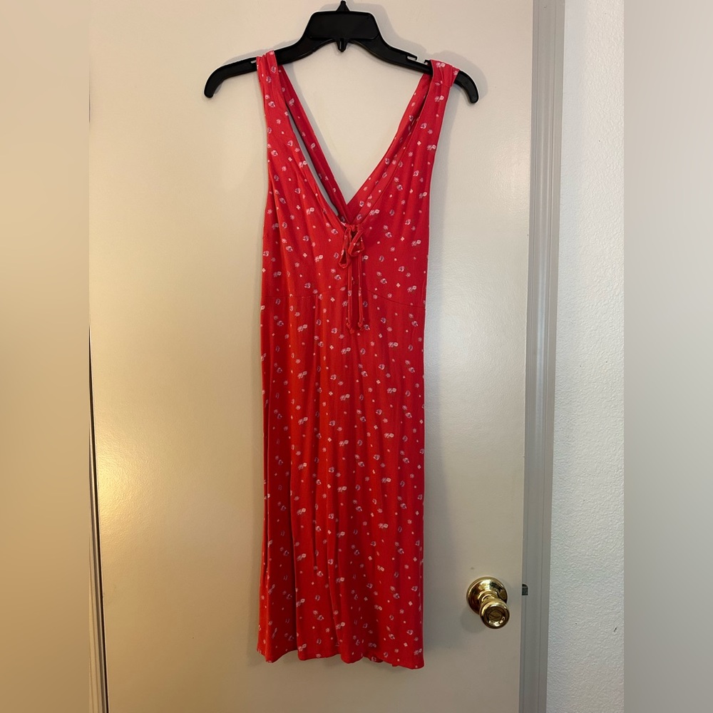 NWOT AE Strappy Back Mini Dress. Size Small. Color: Red